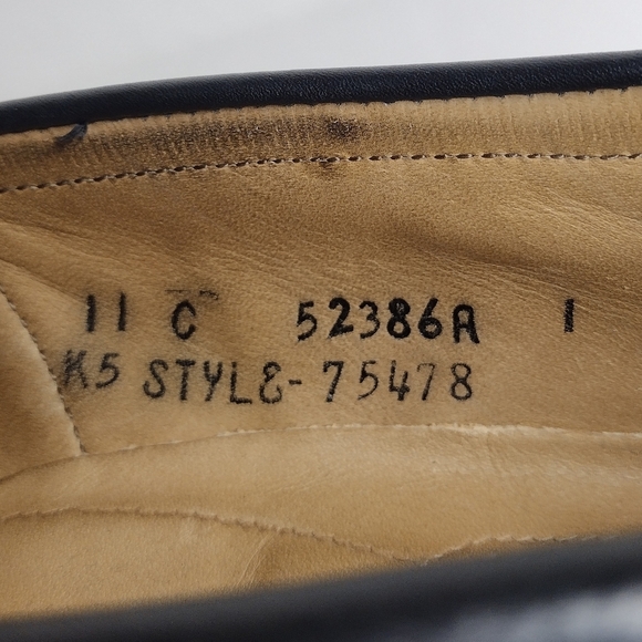 FootJoy Classics Men's Black Leather Office Business Tassel Slip On Loafers - Picture 11 of 14